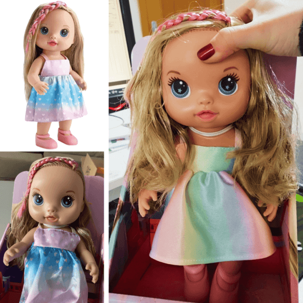 Bambola Boneca Buddies Hair 33cm