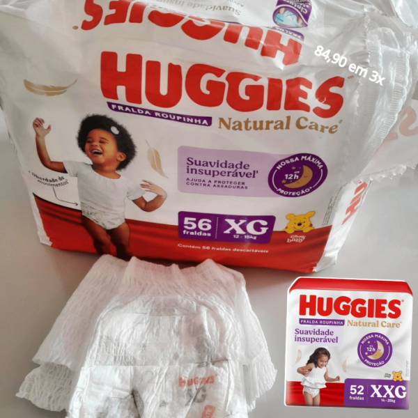 Fralda Huggies NATURAL CARE ROUPINHA