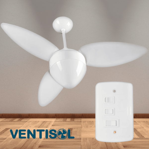 Ventisol Ventilador de Teto, Aires, Branco, 220V