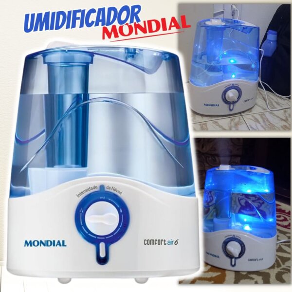 Umidificador de Ar Comfort Air 6, Mondial, Branco/Azul, 35W, Bivolt - UA-07