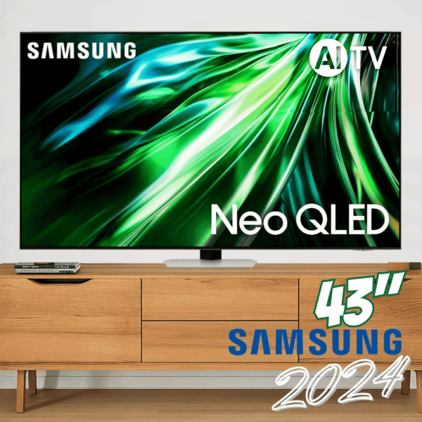 Samsung AI Gaming TV 43" Neo QLED 4K 43QN90D 2024, Processador com AI, Upscaling 4K, Mini LED, Painel até 144hz