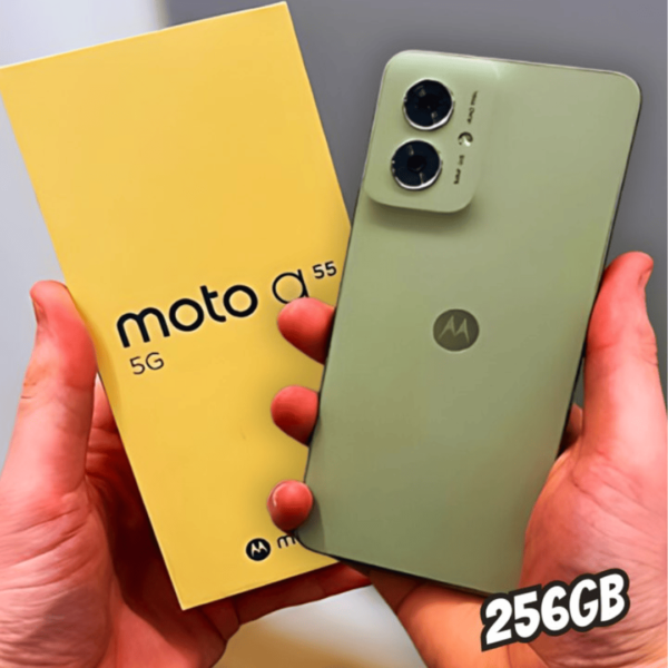Smartphone Moto G55 5G - 256GB 8GB RAM + 8GB RAM Boost 50MP AI Camera NFC - Verde Vegan Leather