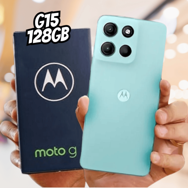 Smartphone Motorola Moto G15 - 128gb 12gb (4gb Ram+8gb Ram Boost) E Camera 50mp Com Ai E Night Vision Bateria De 5200