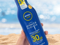 NIVEA SUN Protetor Solar Protect & Hidrata FPS 30 200ml - Com toque seco, rápida absorção e resistente à água