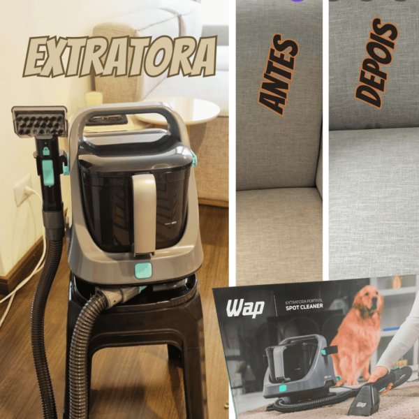 WAP Extratora Portátil SPOT CLEANER W2, 3 em 1, Borrifa, Esfrega e Extrai, com Tanques Duplos, 1600W