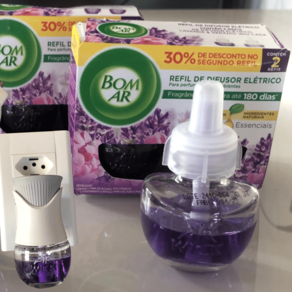 Air Wick Bom Ar - Refil Difusor Elétrico Lavanda Embalagem Promocional.