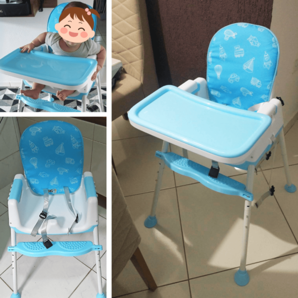 Cadeira de Alimentação Bebê Portátil Zest Maxi Baby (Azul)