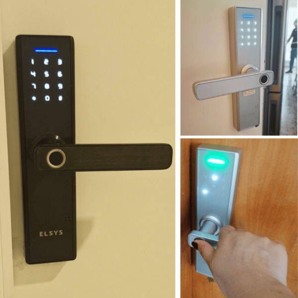 Fechadura Digital de Embutir com Biometria, Elsys, ESF-DE2000B