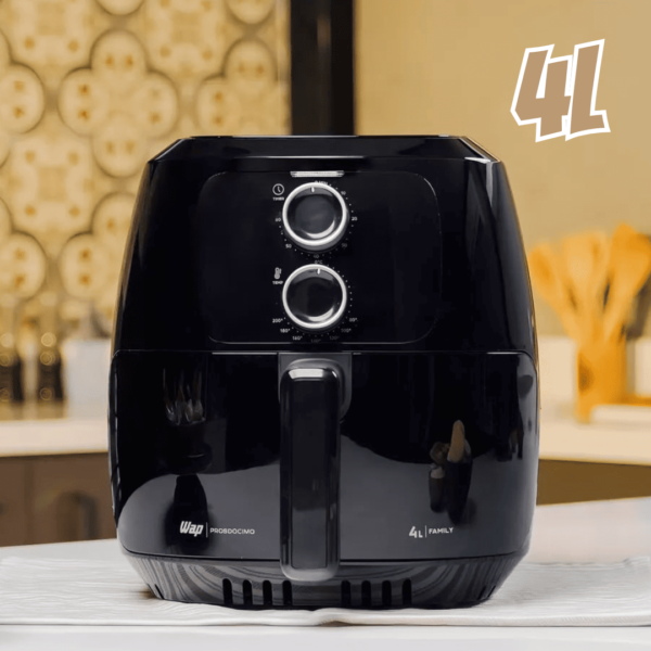 Fritadeira elétrica air fryer Wap sem óleo 4 litros 1500W Preta 220V