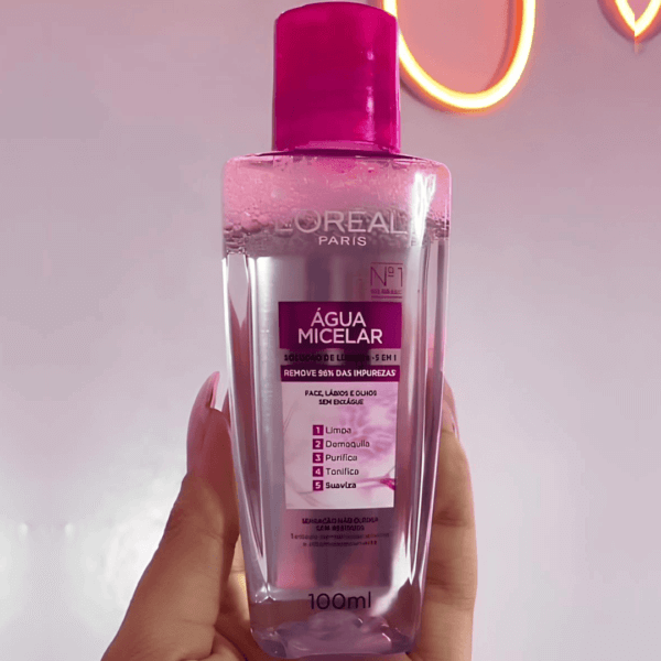 Água Micelar L'Oréal Paris Solução de Limpeza 5 em 1, 100ml
