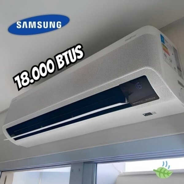 Samsung Ar-condicionado Split Inverter WindFree Connect AI 18.000 BTUs Frio Sem Vento AR18DYFAAWKNAZ 220V
