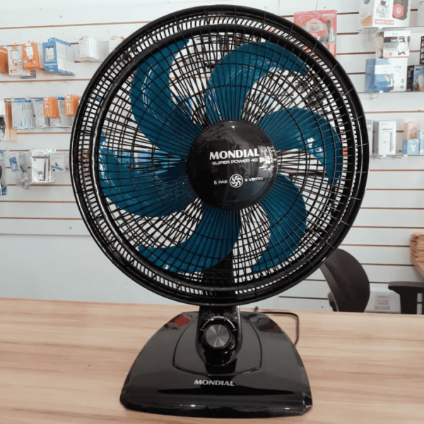 Ventilador de Mesa Mondial 110V, 30cm, 6 pás, Super Power - VSP-30-AP