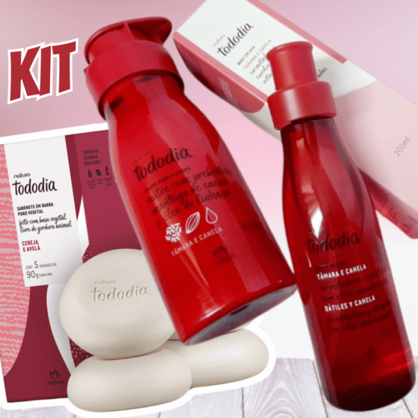 Kit Tododia Cereja e Avelã (3 produtos)