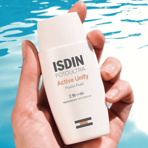 Protetor Solar e Clareador Facial ISDIN Active Unify FPS 99 - 50ml