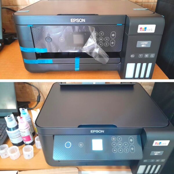 Epson, Multifuncional, Ecotank L4260 - Tanque de Tinta Colorida, Wi-Fi Direct, Frente e Verso Automático, Bivolt