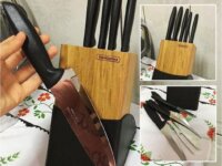 Jogo Facas 6 Peças Plenus com Cepo Tramontina Cutelaria