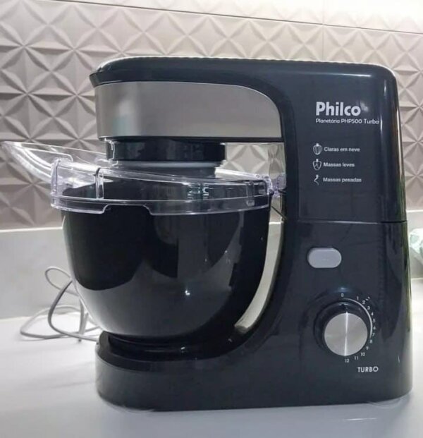 Batedeira Planetária Php500p Turbo 700w Philco Preto - 127v