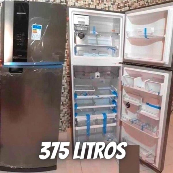 Geladeira Frost Free Duplex 375 L Brm45jk Inox Brastemp 220V