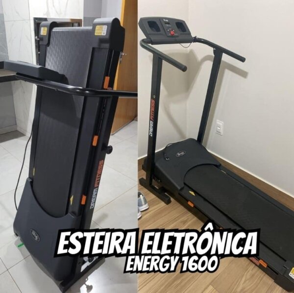 Esteira Eletronica Energy 1600 - Dream Fitness, PRETA