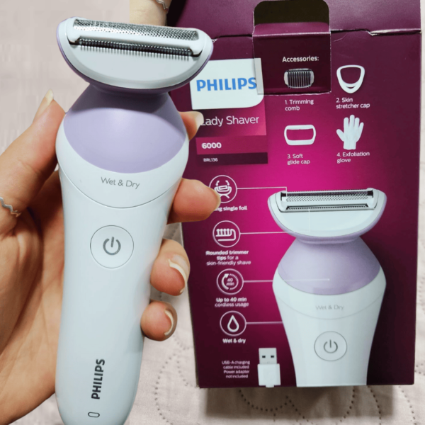 Aparador de pelos elétrico Philips Lady Shaver Series 6000 - BRL136/00