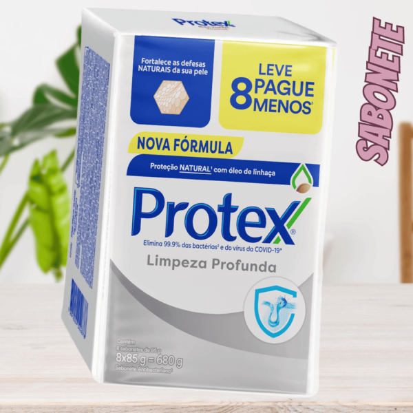 Sabonete em Barra Antibacteriano Protex 85g Promo Leve Mais Pague Menos (4 opções)