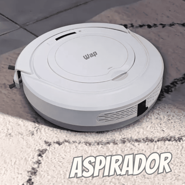 Robô Aspirador de Pó WAP ROBOT W90 PÉROLA Automático 3 em 1 Bivolt