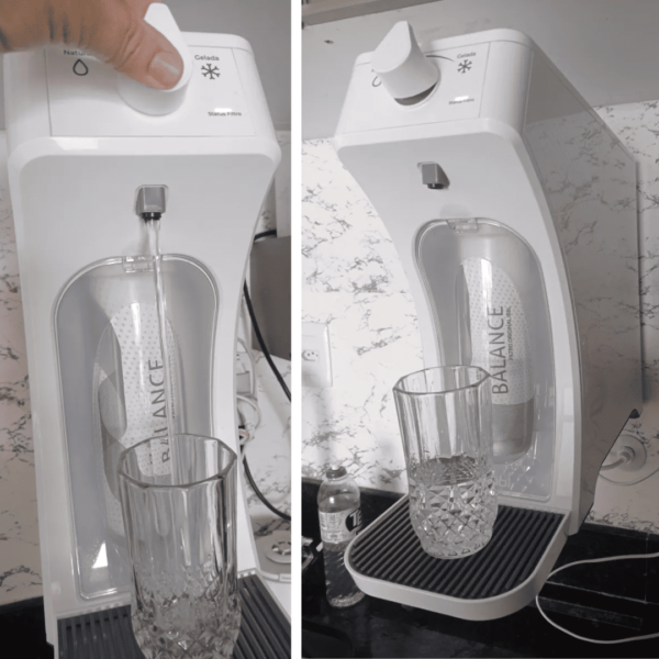 Purificador de Água Gelada Fria e Natural Eletrônico Ibbl E-due Equilibrium Branco Bivolt