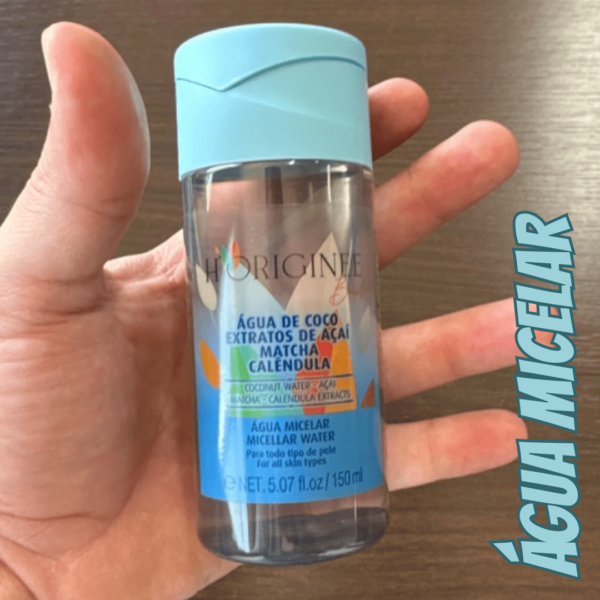 Água Micelar Vegana, Limpa, Demaquila, Hidrata, Nutri - Não Testado em Animais H'originée Brasil 150ml