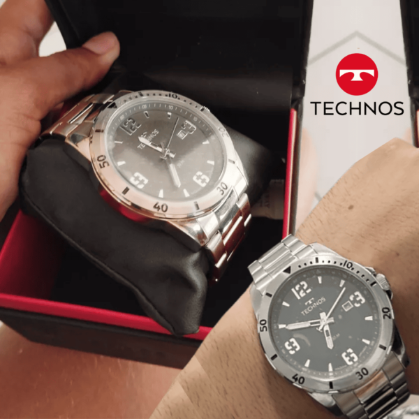 Relógio Technos Masculino Militar 2115myn/1f Aço Prova D'água