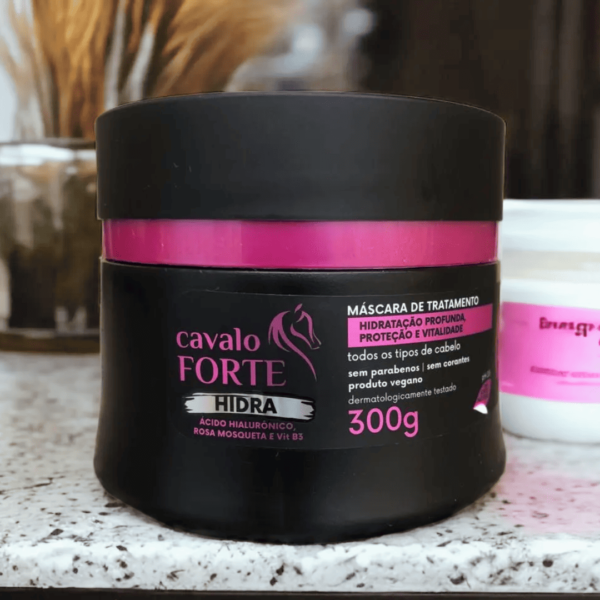 Máscara de tratamento Cavalo Forte Hidra, Haskell Máscara, Haskell Bananeira Pós-Química ou Bendito Loiro 300g