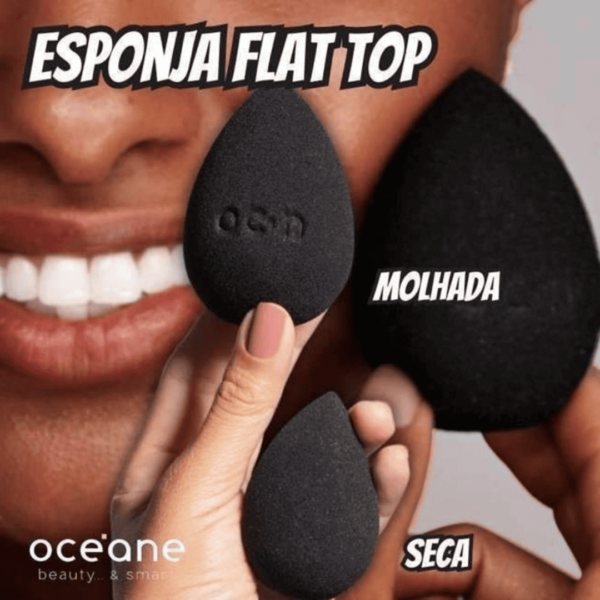 Océane Flat Drop Océane Esponja De Maquiagem Preto