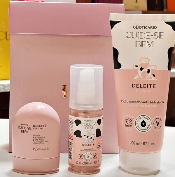Kit Presente Dia das Mães Cuide-se Bem Deleite (3 itens)