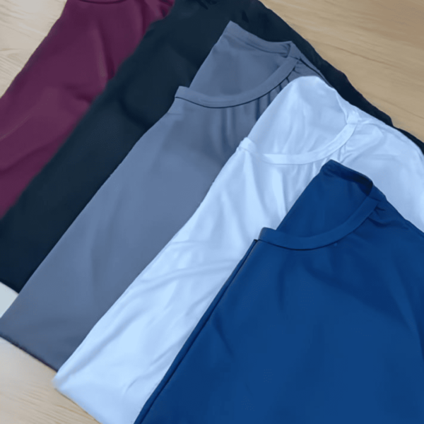 Kit 5 Camisetas Básicas Masculina Dry Fit Lisa Tradicional