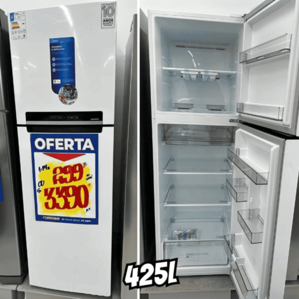 Geladeira com freezer Midea MD-RT572EVD Com Capacidade de 425L -branco (127v OU 220v)