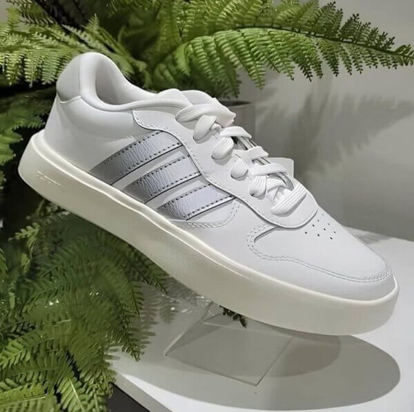Tênis Adidas Litecourt Feminino - Branco+prata