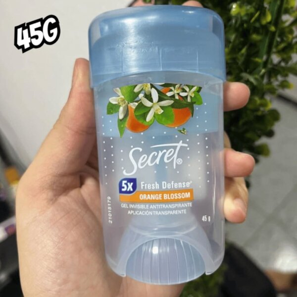 Secret Gel Invisible Desodorante Orange Blossom, Aroma de Lavanda ou Gel Frutas Vermelhas 45 G