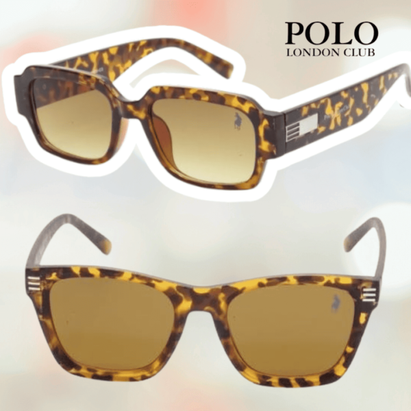 Óculos de Sol Vintage Fashionista Polo London Club com Proteção UVA/UVB - Kit contém estojo e flanela