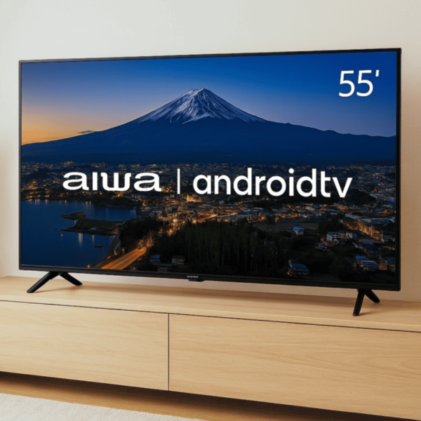 Smart TV AIWA 55” Android 4K Borda Ultrafina Dolby Vision&Atmos AWS-TV-55-BL-01-A