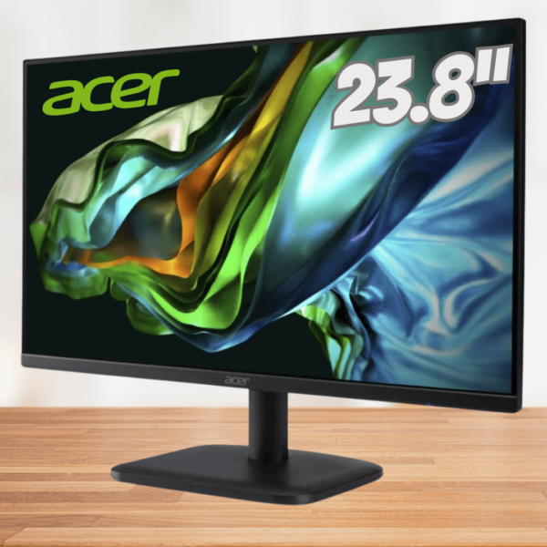 MONITOR ACER EK1 series - EK241Y Ebi Preto LED IPS 23.8”  VRB AMD FreeSync ZeroFrame