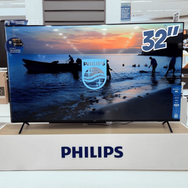 Smart TV Philips 32" HD 32PHG6909/78 Google TV, Comando de Voz, HDR