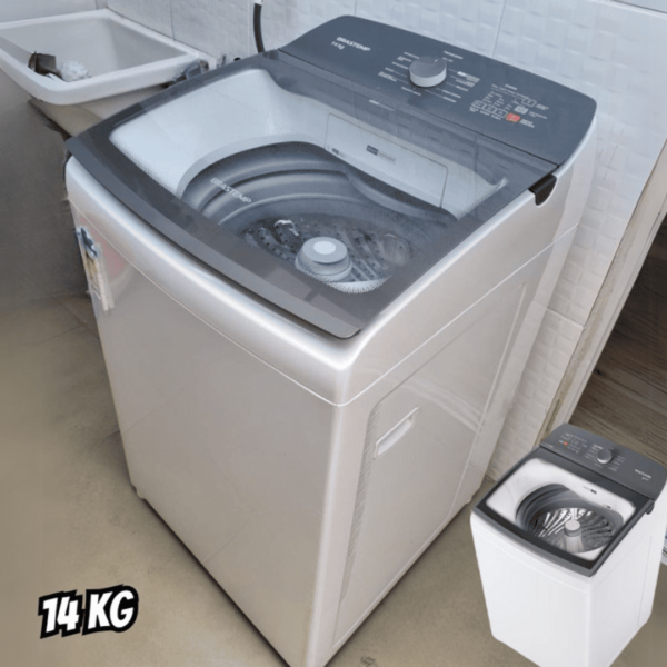 Máquina de Lavar Brastemp 14Kg Branca com Ciclo Tira Manchas Advanced e Smart Sensor - BWK14BB