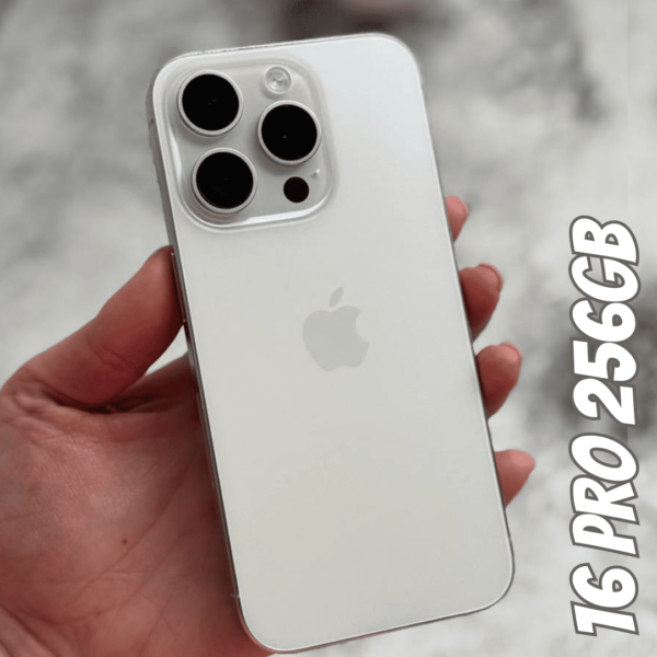 Apple iPhone 16 Pro 256GB Titânio 6,3" 48MP iOS 5G (Branco ou Preto)