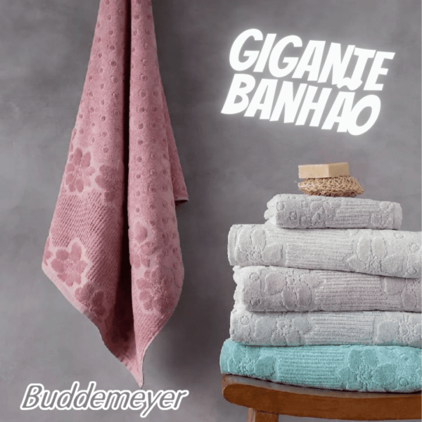 Jogo De Toalhas Buddemeyer Lollipop Gigante Banhão 5 Peças