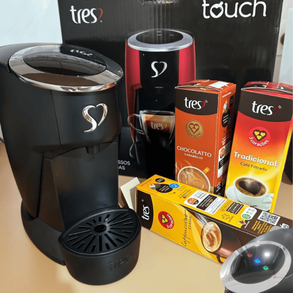 Cafeteira Espresso Touch Preta, 110V - TRES 3 Corações
