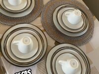 Aparelho De Jantar Canyon Porcelana 20 Peças Tramontina Cor Branco Liso