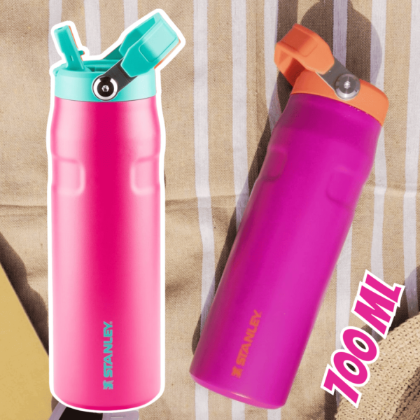 Stanley - Garrafa de água com palhinha IceFlow Flip, 700 ML, Vivid Violet