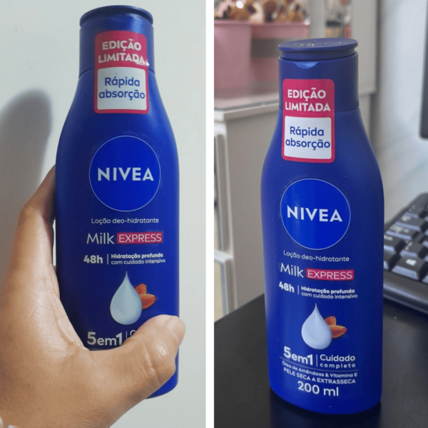 NIVEA Loção Deo-hidratante Milk Express Pele Seca a Extrasseca 200ml