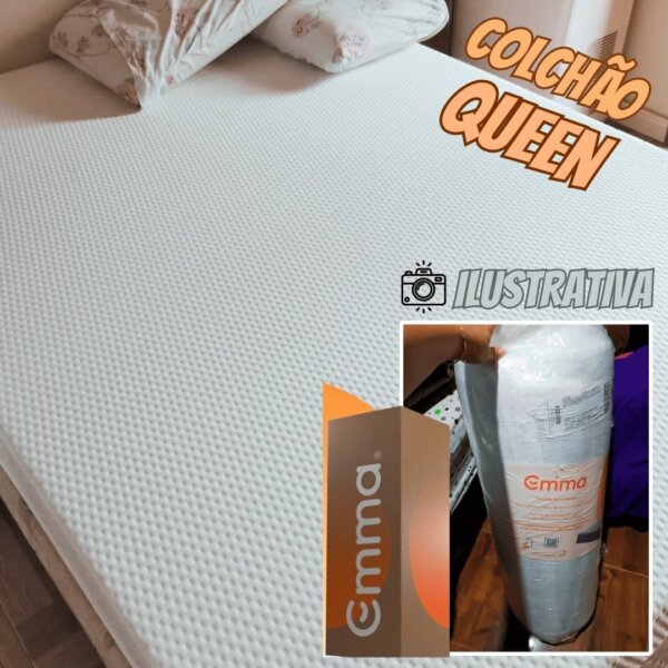 Colchão Queen de espuma D28 Emma Basics 17cm – com tecnologia alemã