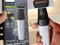 Philips Bodygroom Aparador e Raspador de Pelos para o Corpo, Uso Seco e Molhado, à Prova d’água, Bivolt – BG3007/01