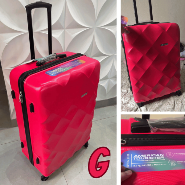American Tourister Mala de Viagem Universe 2.0 Rosa Grande Expansível
